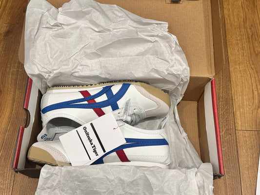 Onitsuka Tiger Mexico 66 • Size 4 or 5.5 • Blue x Red Stripes