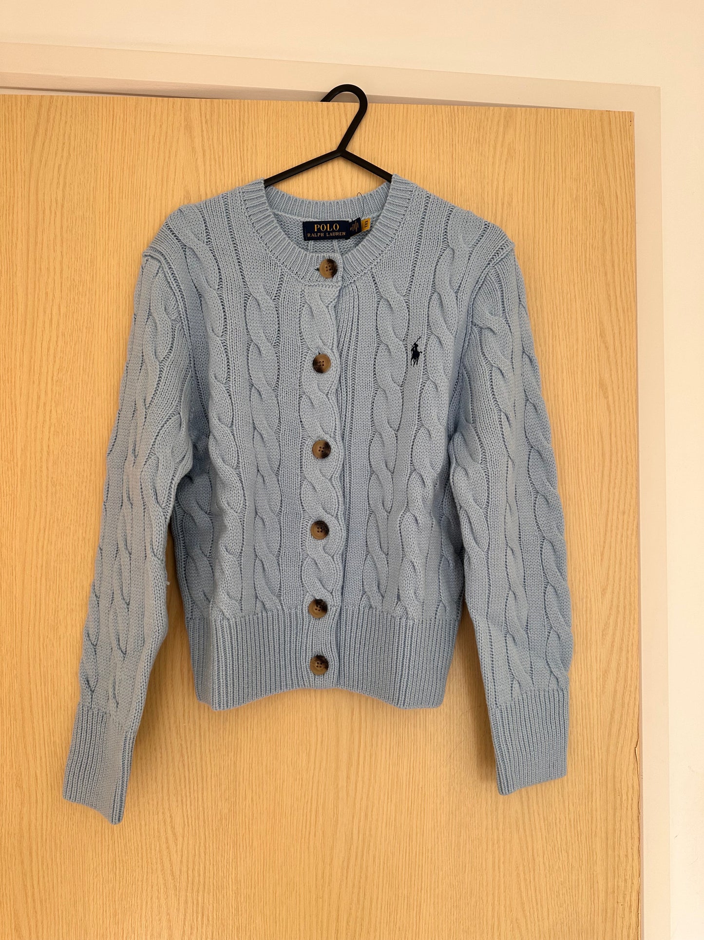 Ralph Lauren Cardigan • Size M • Light Blue