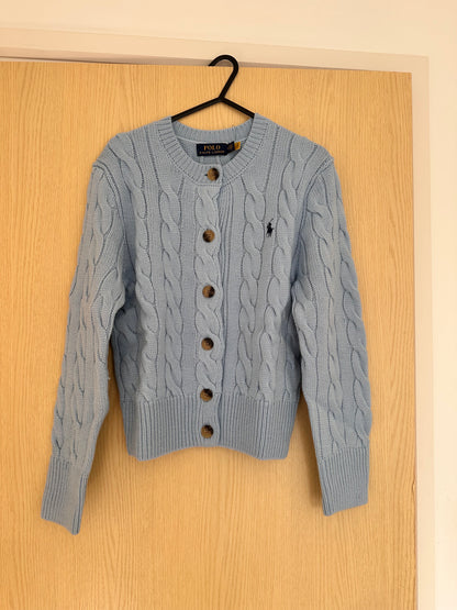 Ralph Lauren Cardigan • Size M • Light Blue