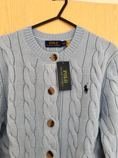 Ralph Lauren Cardigan • Size M • Light Blue