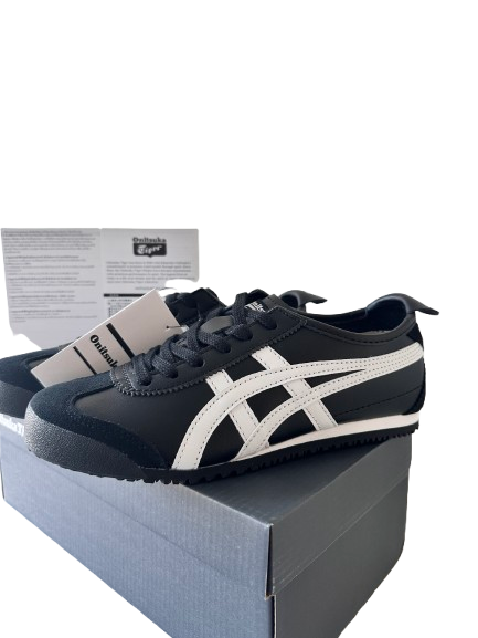 Onitsuka Tiger Mexico 66 • Size 5.5 • Black with White Stripes