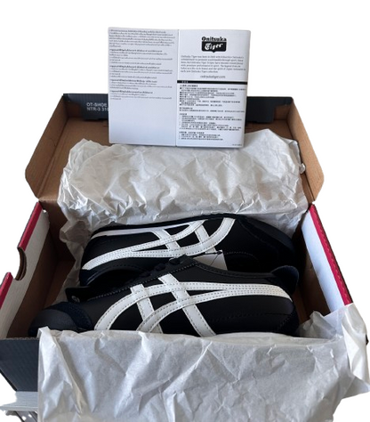 Onitsuka Tiger Mexico 66 • Size 5.5 • Black with White Stripes