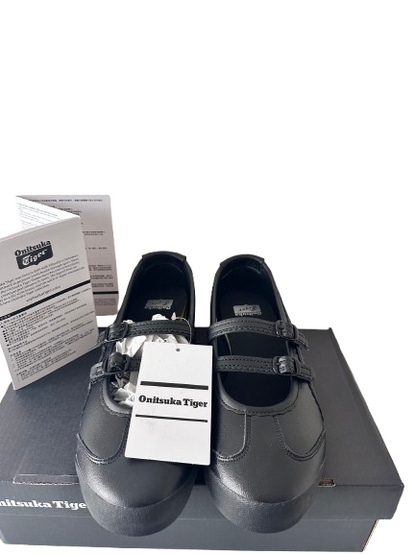 Onitsuka Tiger MEXICO 66 TGRS Mary Jane Ballet Flats - UK Size 5 EU 38 - Black