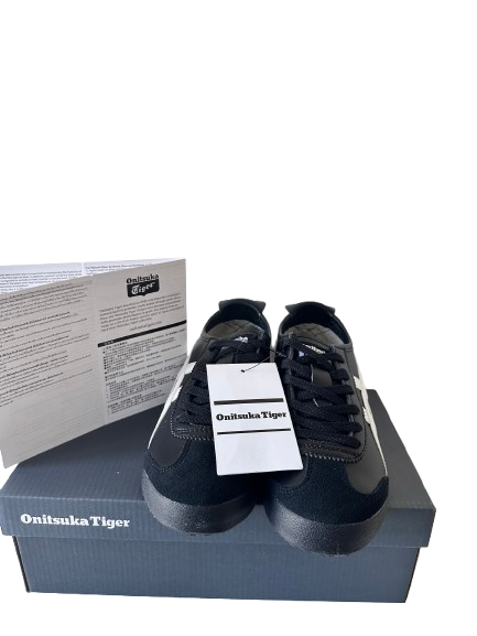Onitsuka Tiger Mexico 66 • Size 5.5 • Black with White Stripes