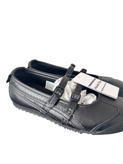 Onitsuka Tiger MEXICO 66 TGRS Mary Jane Ballet Flats - UK Size 5 EU 38 - Black