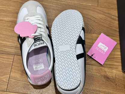 Onitsuka Tiger x Patou Collab - Mexico 66 • Size 5.5 • White with Black Stripes