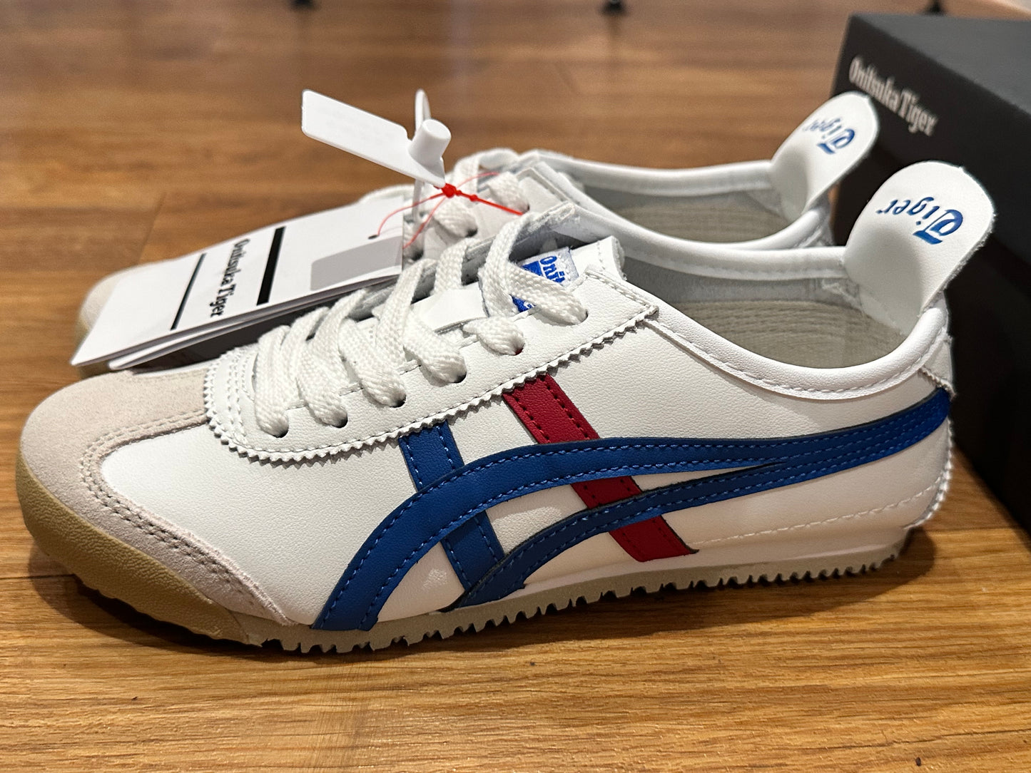 Onitsuka Tiger Mexico 66 • Size 4 or 5.5 • Blue x Red Stripes