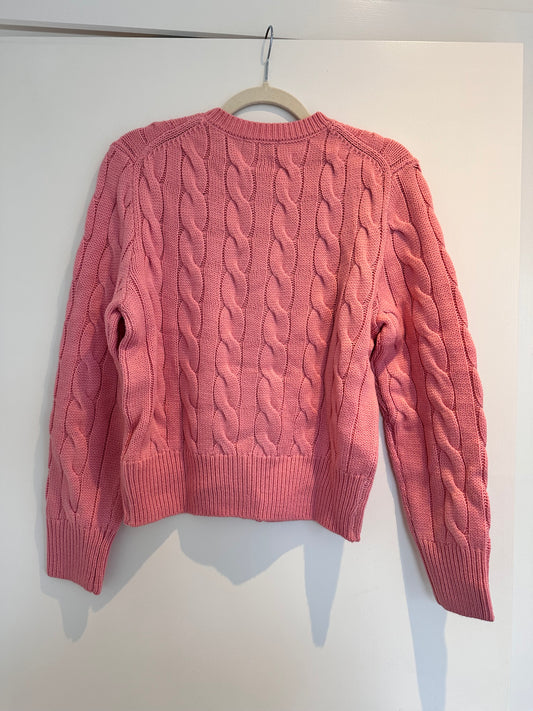 Ralph Lauren Cardigan • Size M • Pink