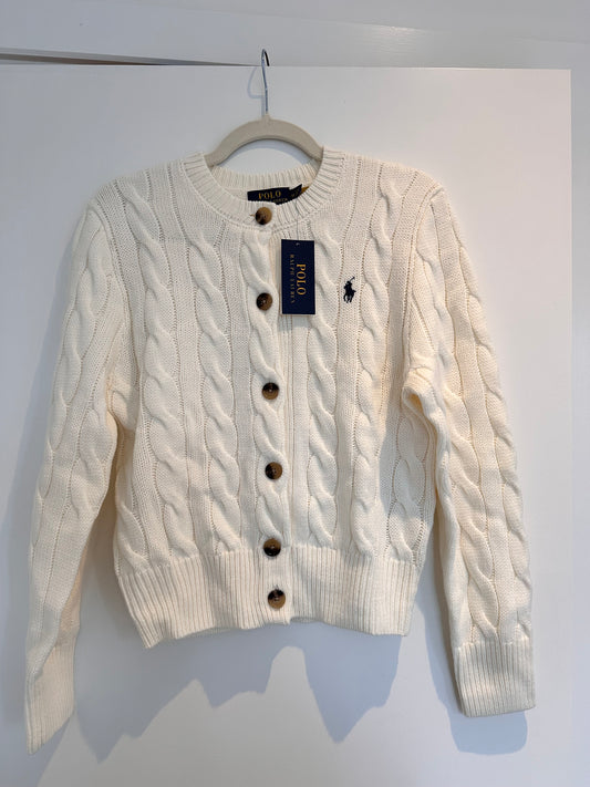 Ralph Lauren Cardigan • Size M • White